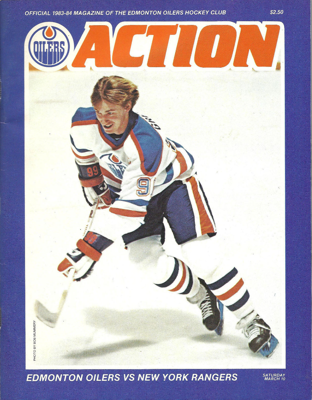1983-84 Edmonton Oilers program