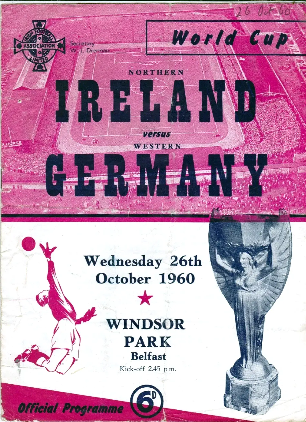 Northern Ireland vs. West Germany (October 26, 1960)