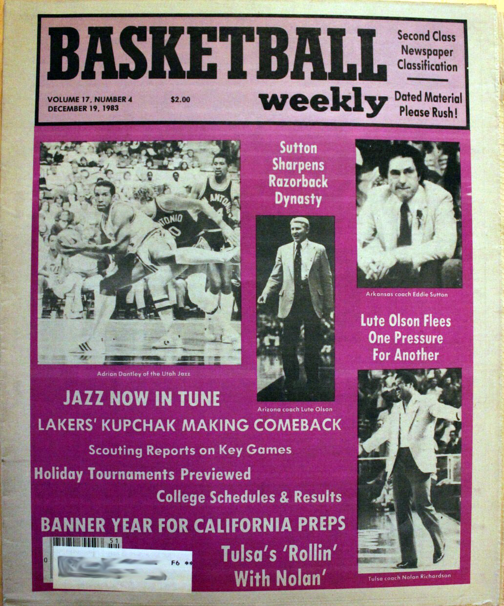 Basketball Weekly (December 19, 1983)