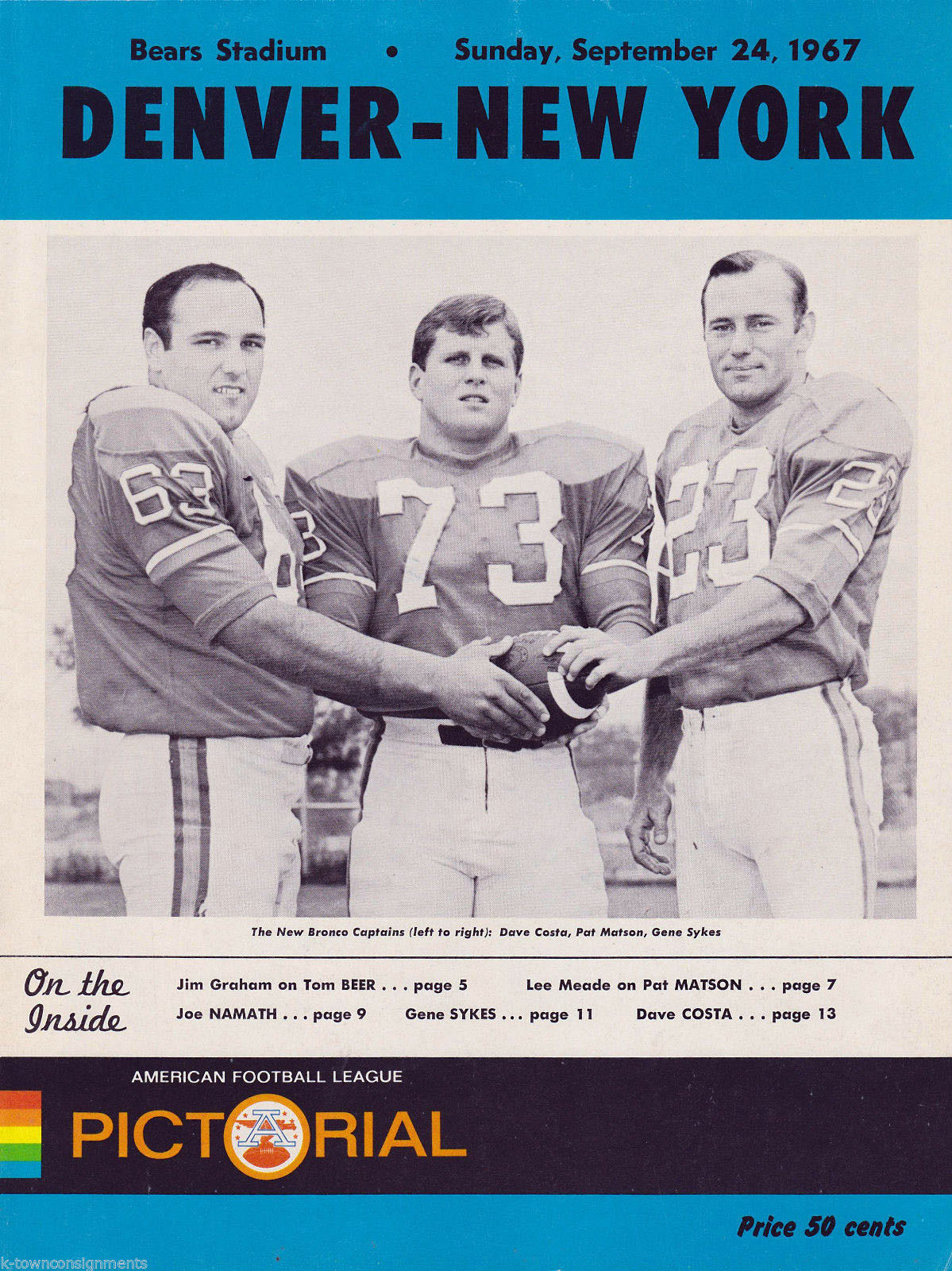 Denver Broncos vs. New York Jets (September 24, 1967)