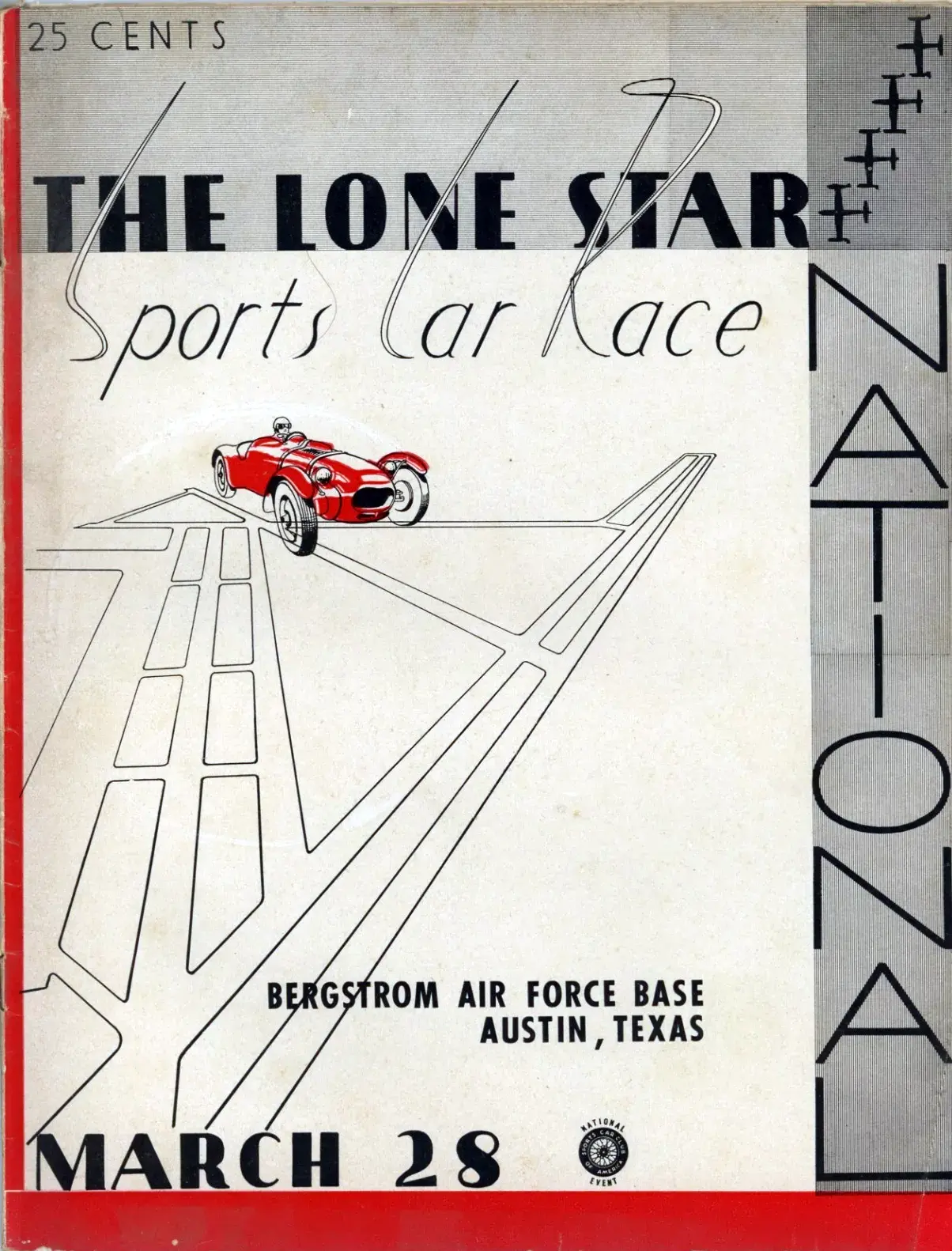 1954 National Lone Star sports car race program