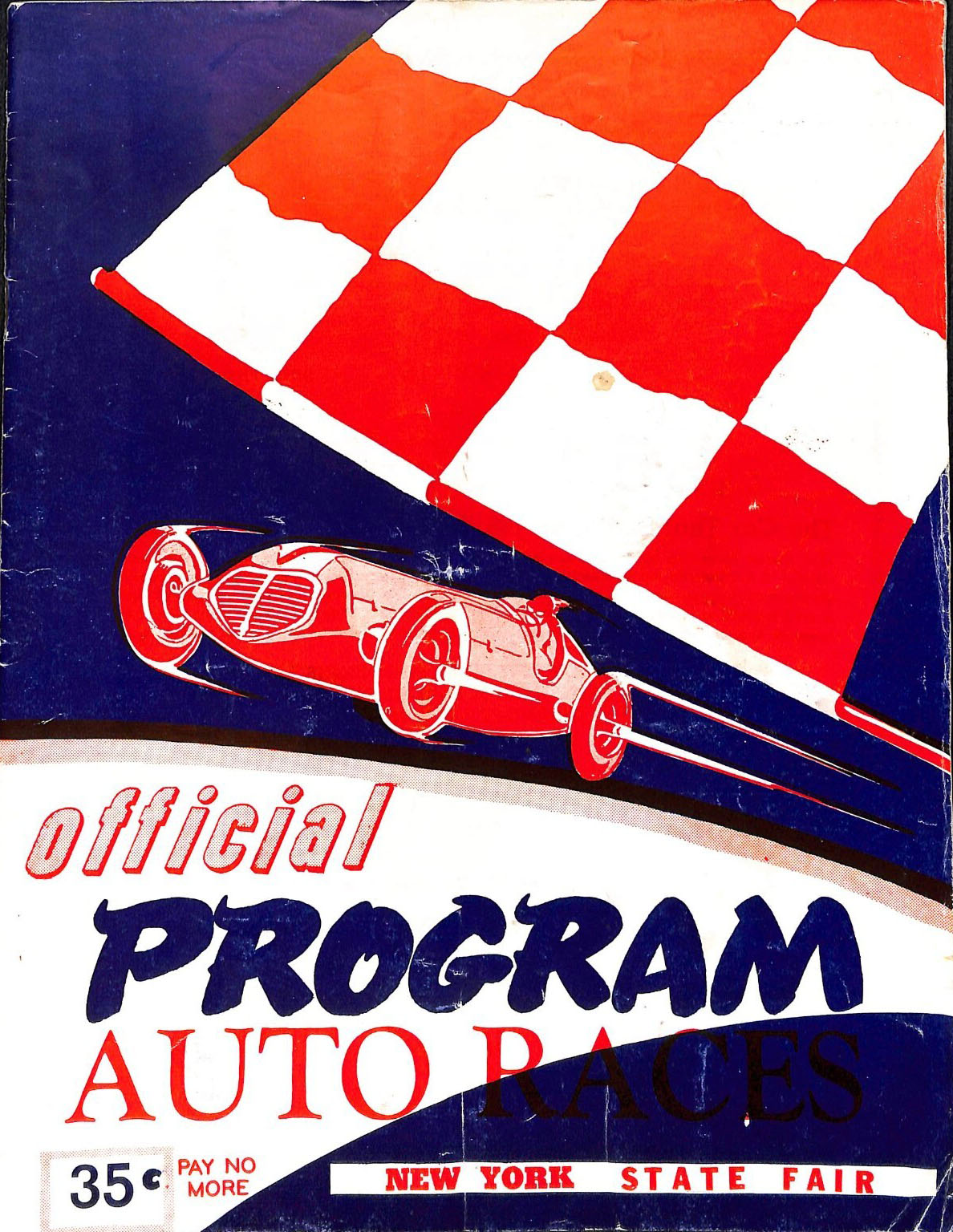 1954 New York State Fair auto racing program
