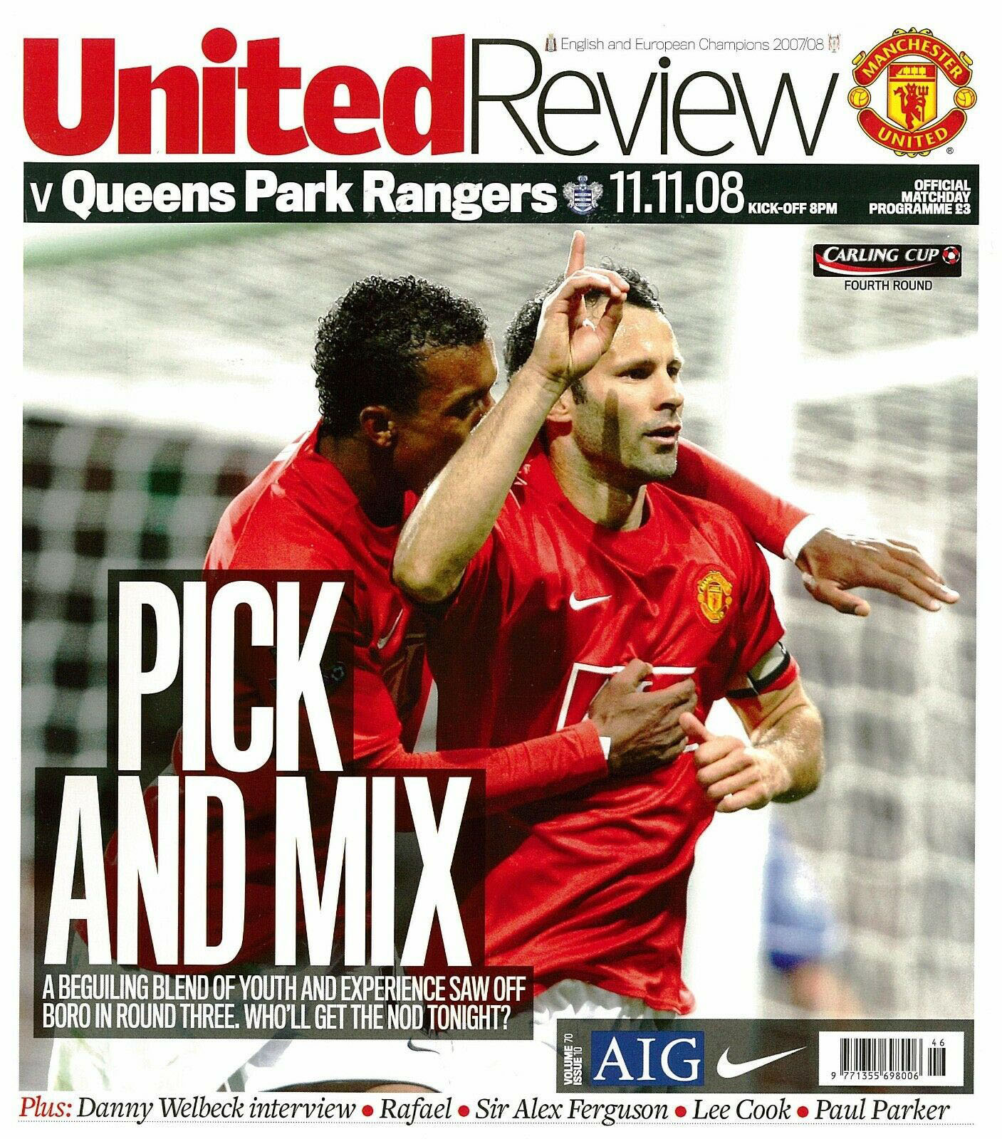 Manchester United vs. Queens Park Rangers (November 11, 2008)