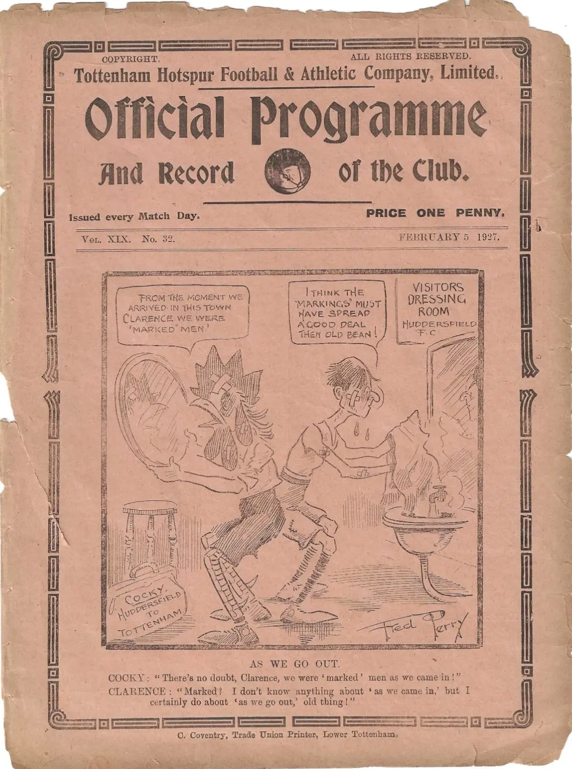Tottenham Hotspur vs. Sunderland (February 5, 1927)