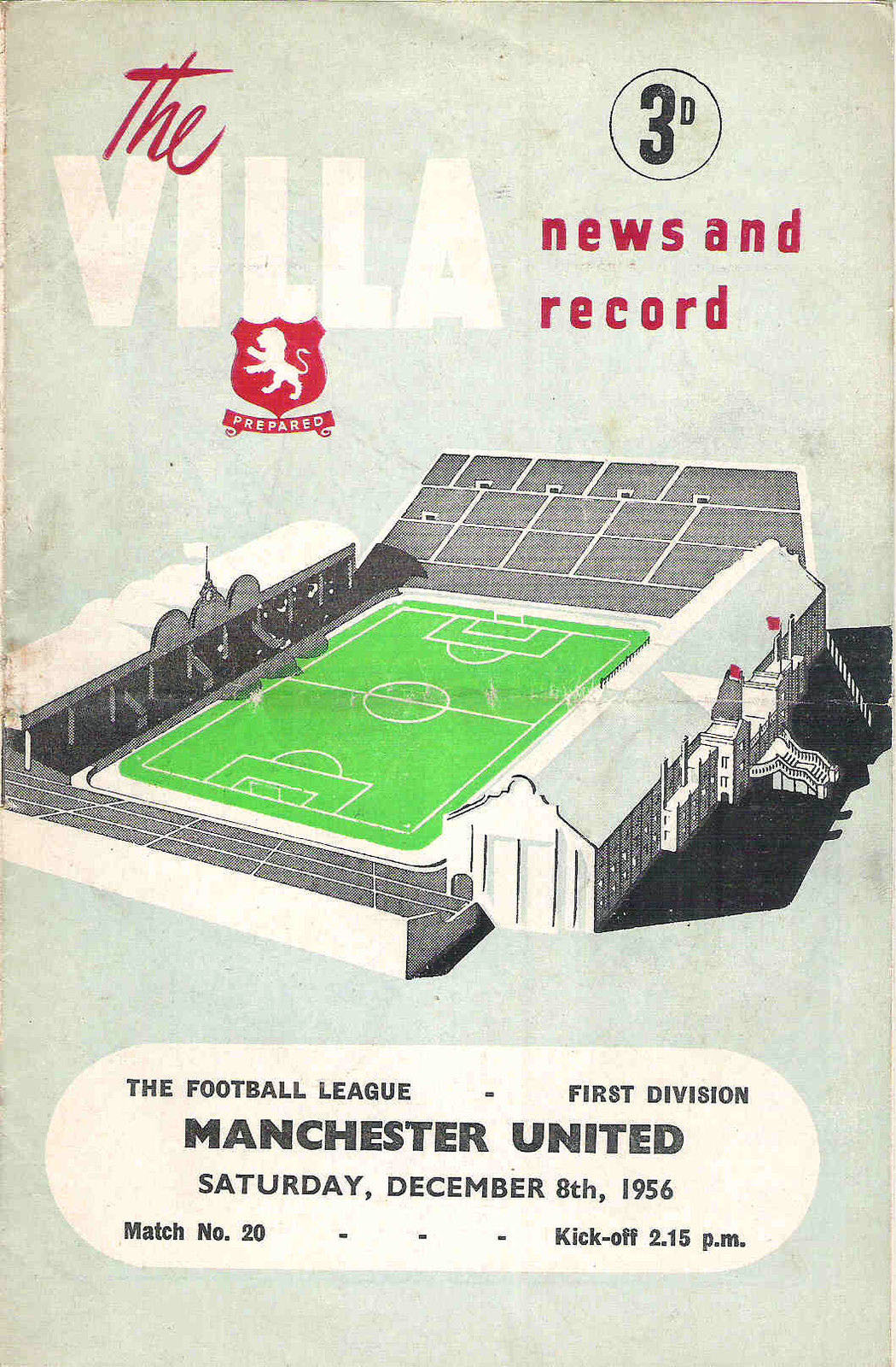 Aston Villa vs. Manchester United (December 8, 1956)