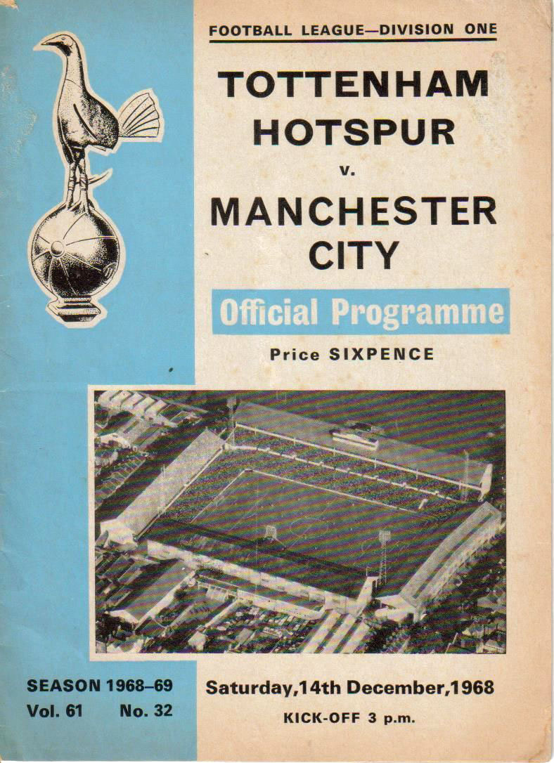 Tottenham Hotspur vs. Manchester City (December 14, 1968)