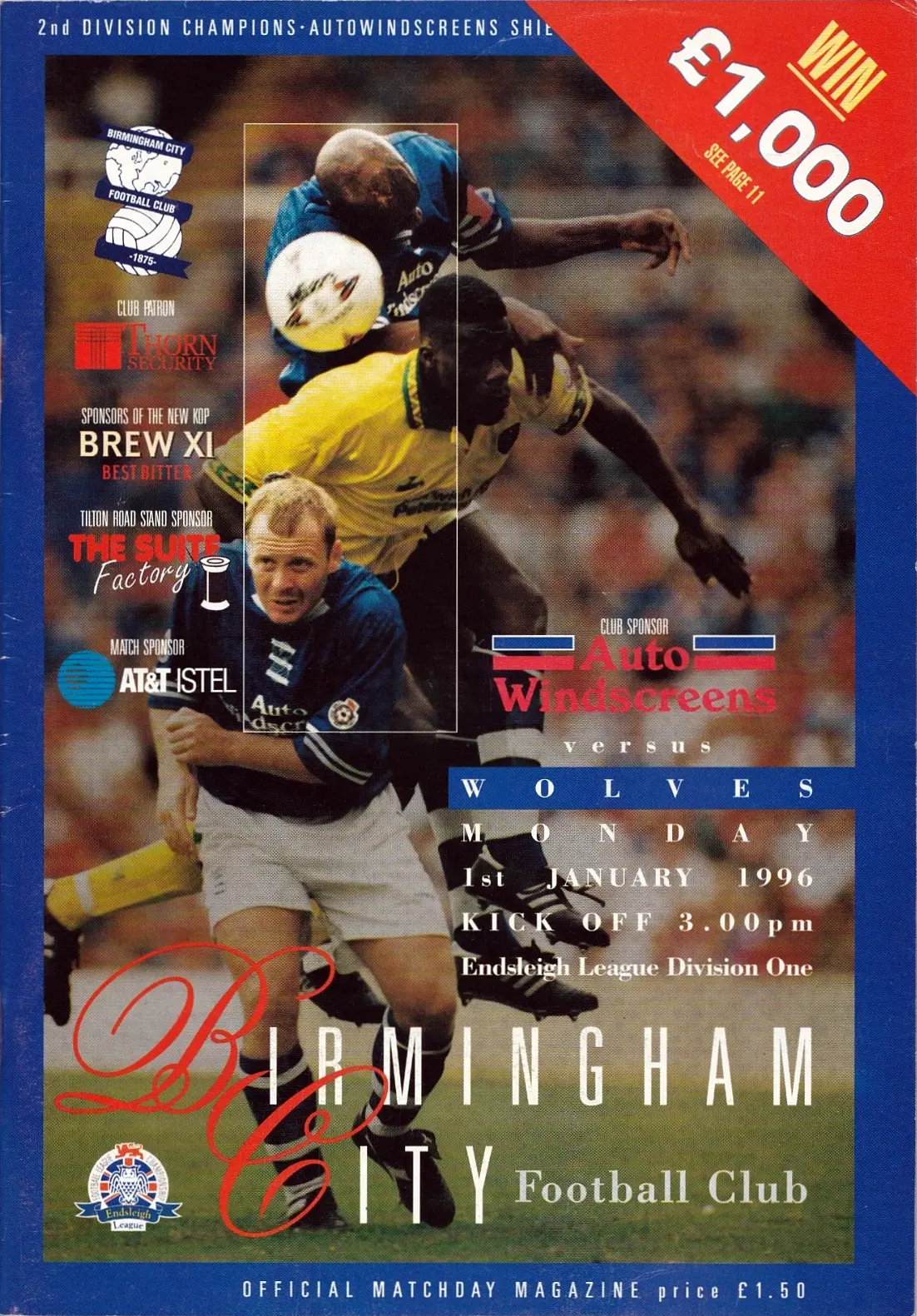 Birmingham City vs. Wolverhampton Wanderers (January 1, 1996)