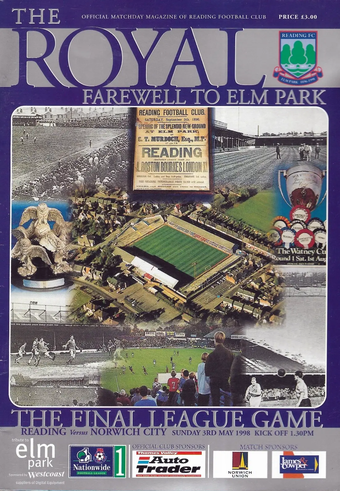 Reading vs. Norwich City (May 3, 1998)
