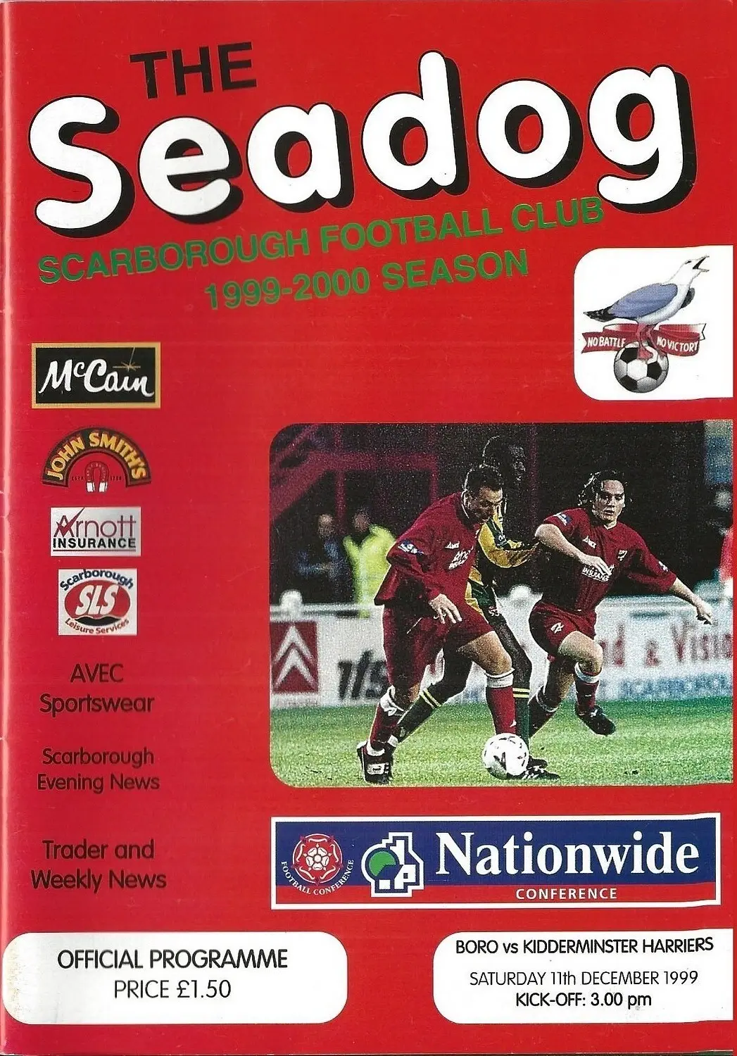 Scarborough vs. Kidderminster Harriers (December 11, 1999)