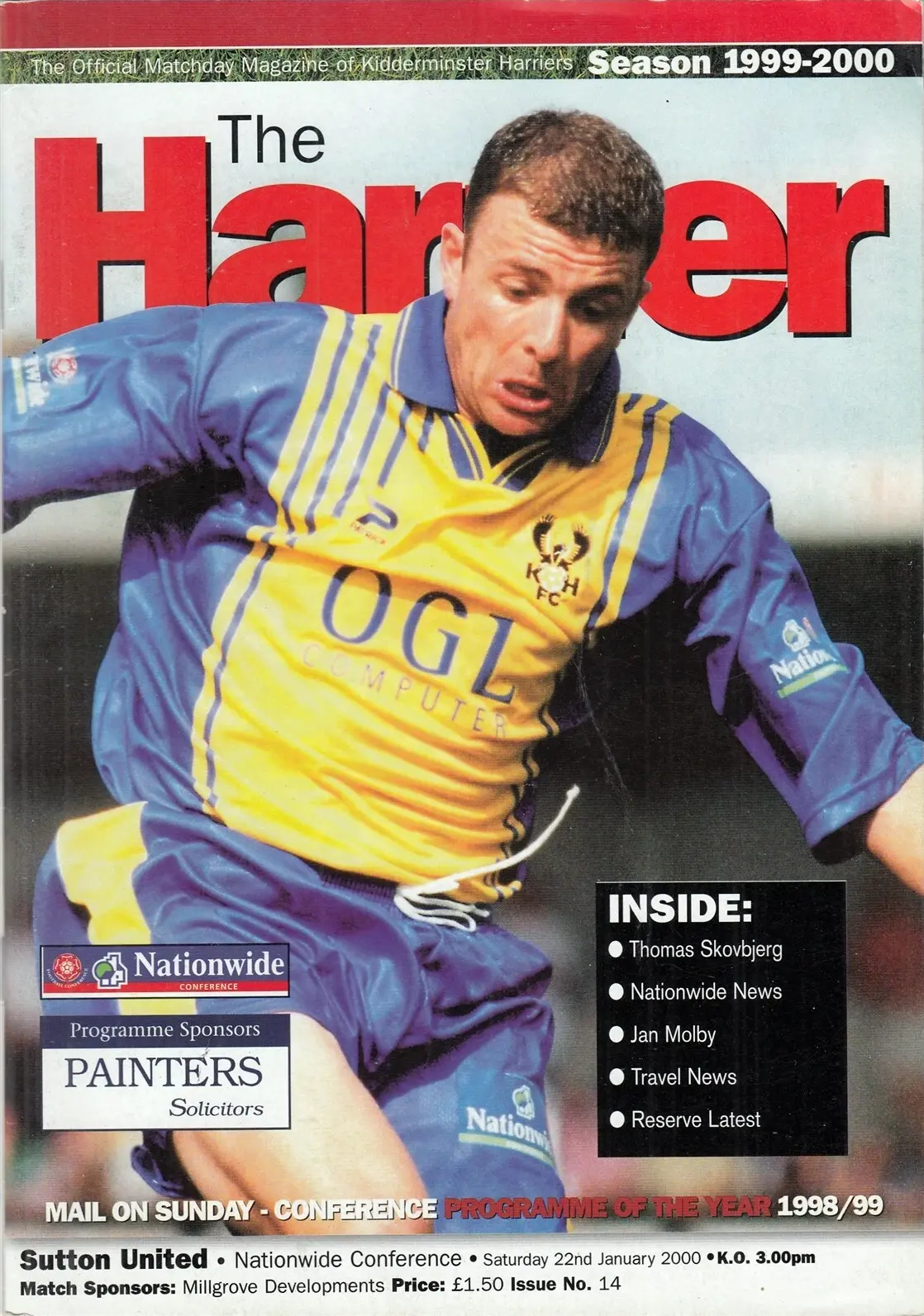 Kidderminster Harriers vs. Sutton United (January 22, 2000)