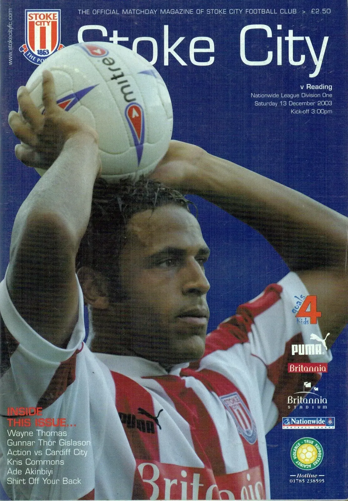 Stoke City vs. Reading (December 13, 2003)