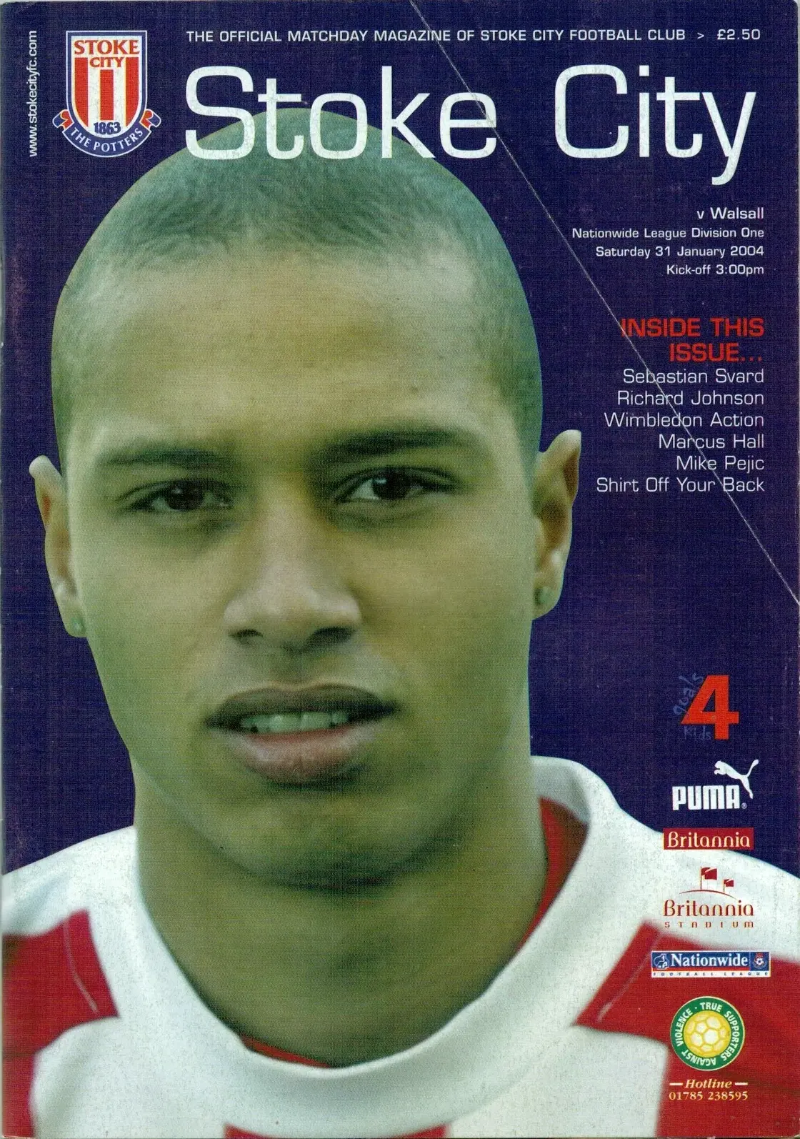 Stoke City vs. Walsall (January 31, 2004)