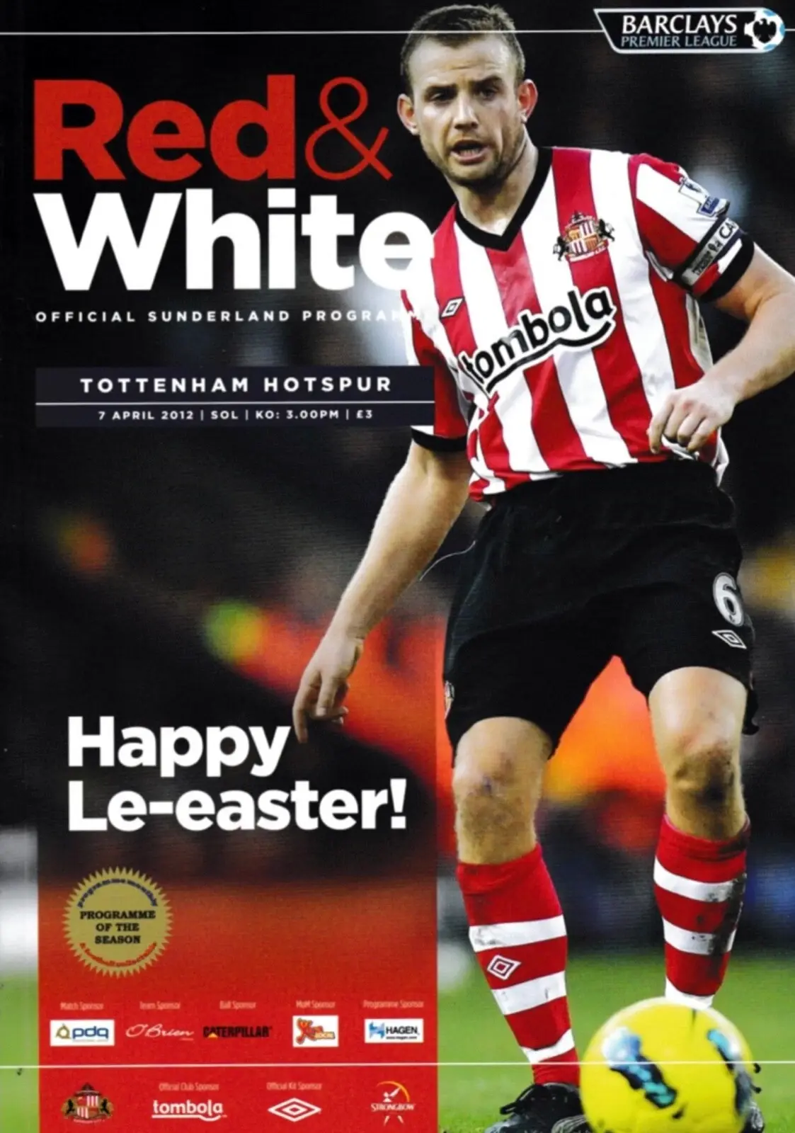 Sunderland vs. Tottenham Hotspur (April 7, 2012)