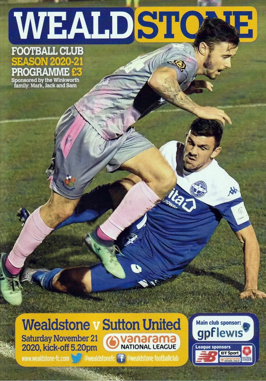 Wealdstone vs. Sutton United (November 21, 2020)