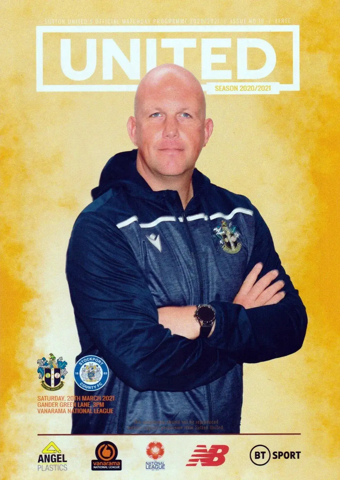 Sutton United vs. Stockport County (March 20, 2021)