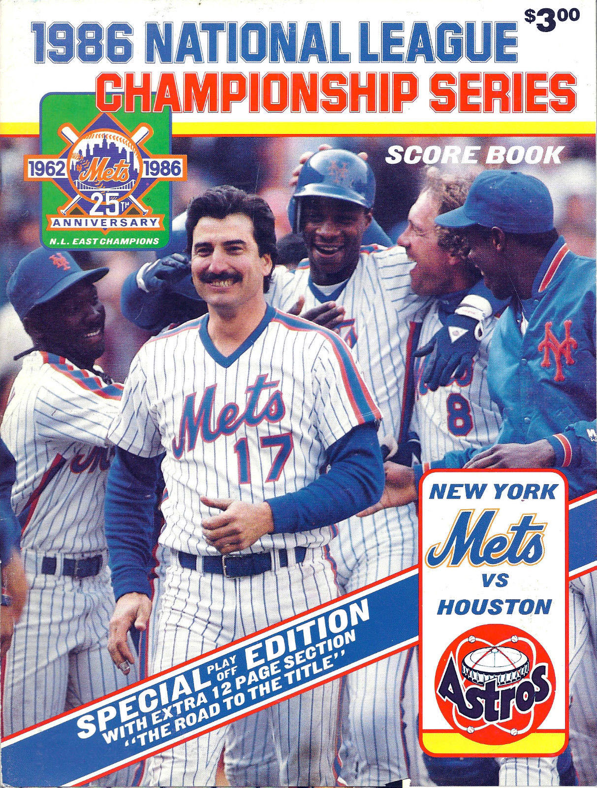 1986 New York Mets NLCS program