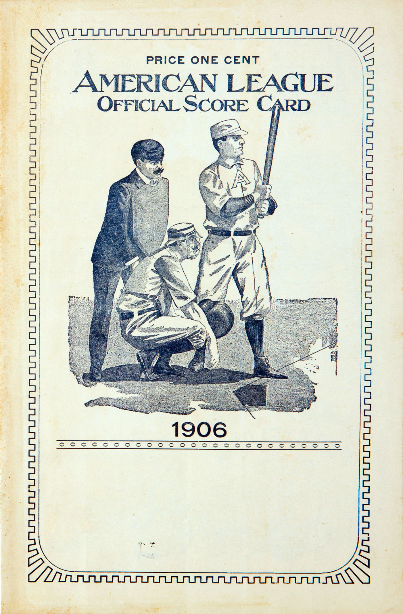 1906 Philadelphia Athletics program