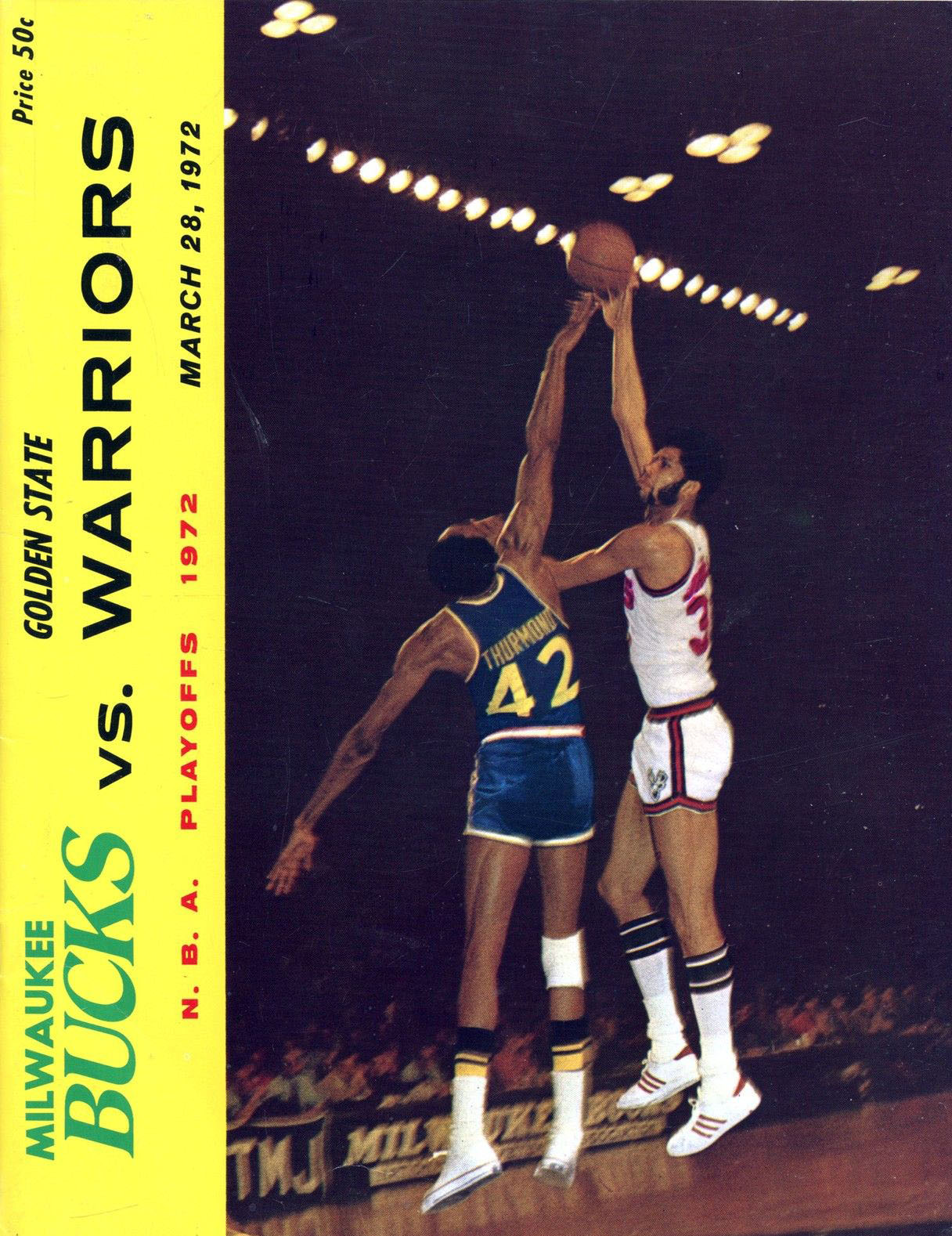 1972 Milwaukee Bucks playoff program