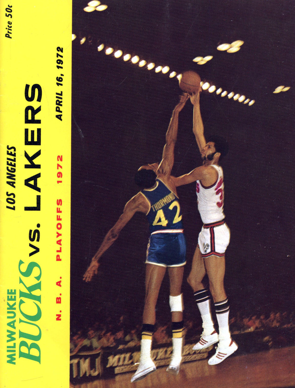 1972 Milwaukee Bucks playoff program