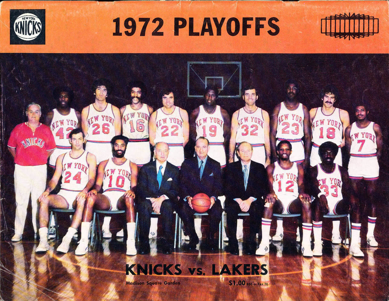1972 New York Knicks playoff program