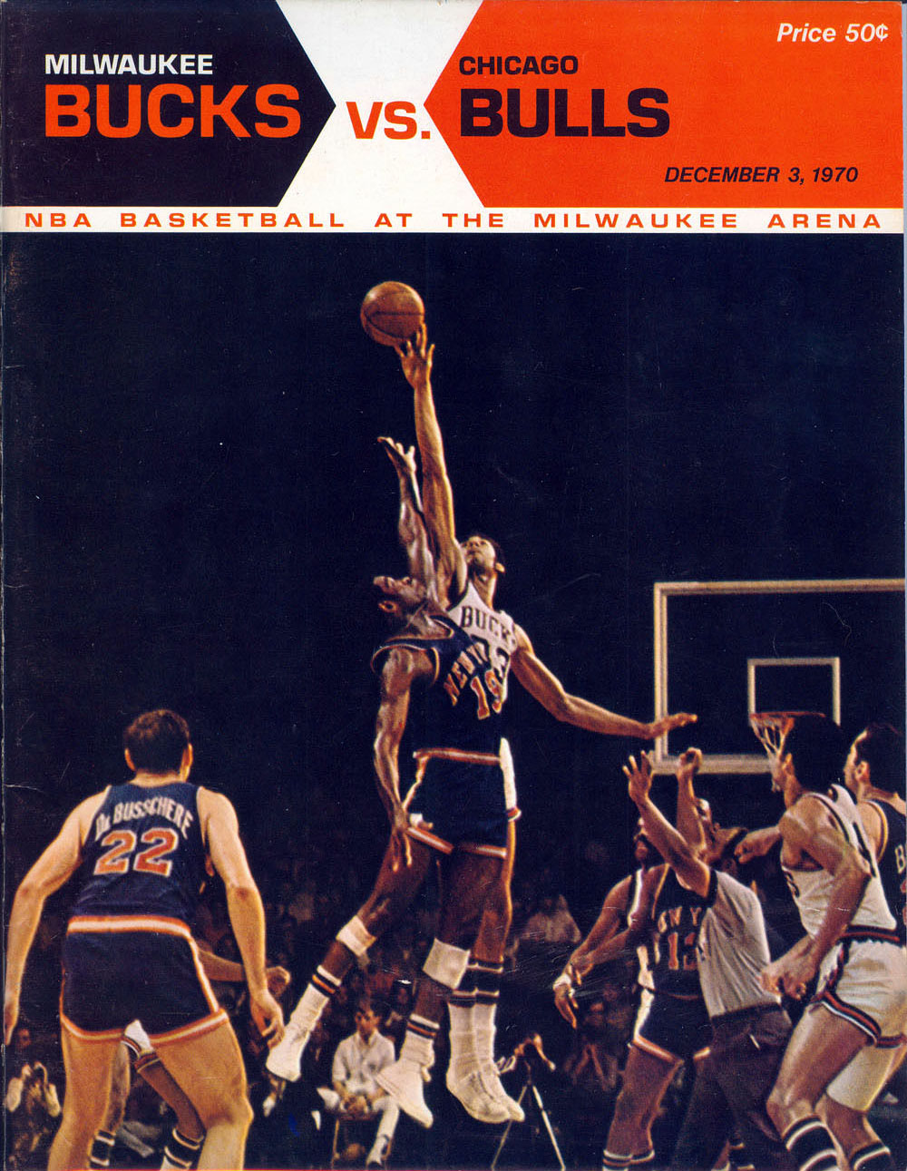 1970-71 Milwaukee Bucks program