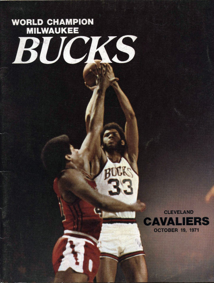 1971-72 Milwaukee Bucks program