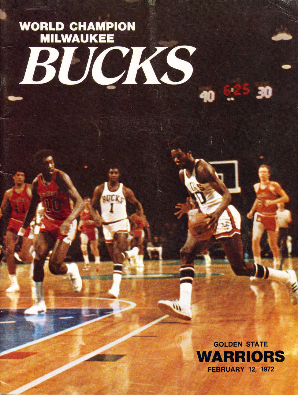 1971-72 Milwaukee Bucks program