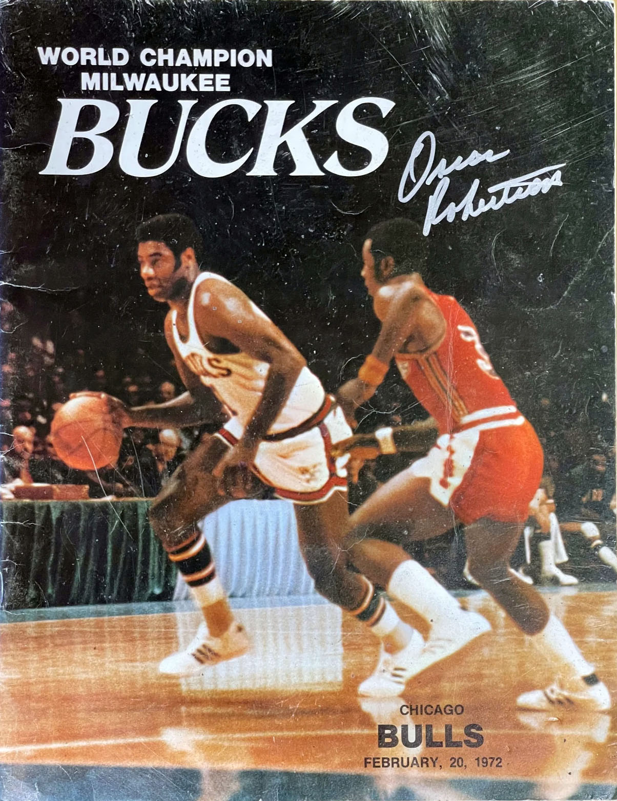 1971-72 Milwaukee Bucks program