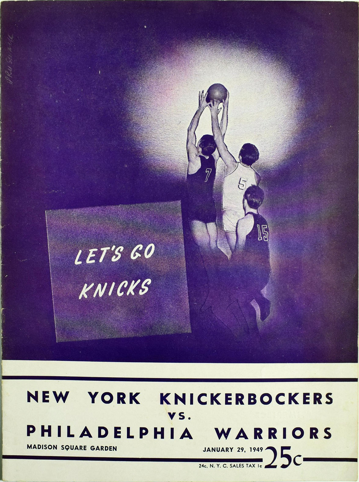 1948-49 New York Knicks program