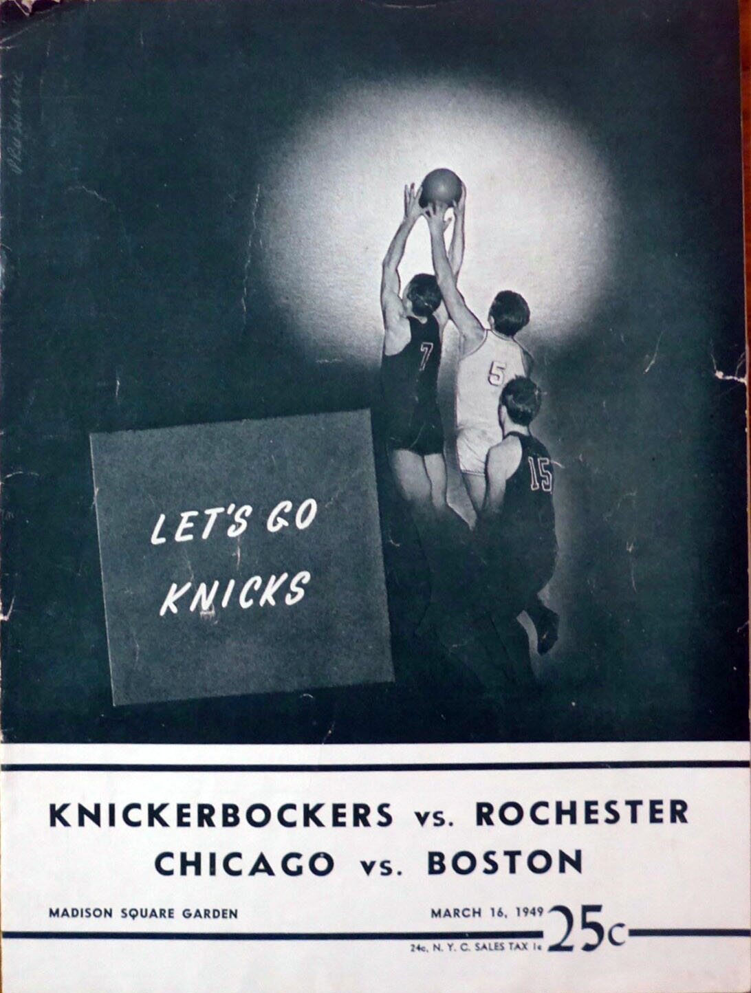 1948-49 New York Knicks program