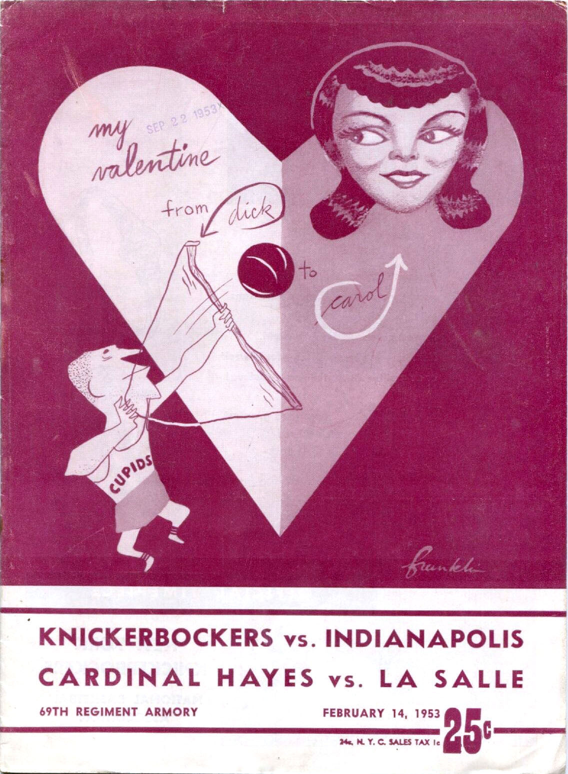 1952-53 New York Knicks program