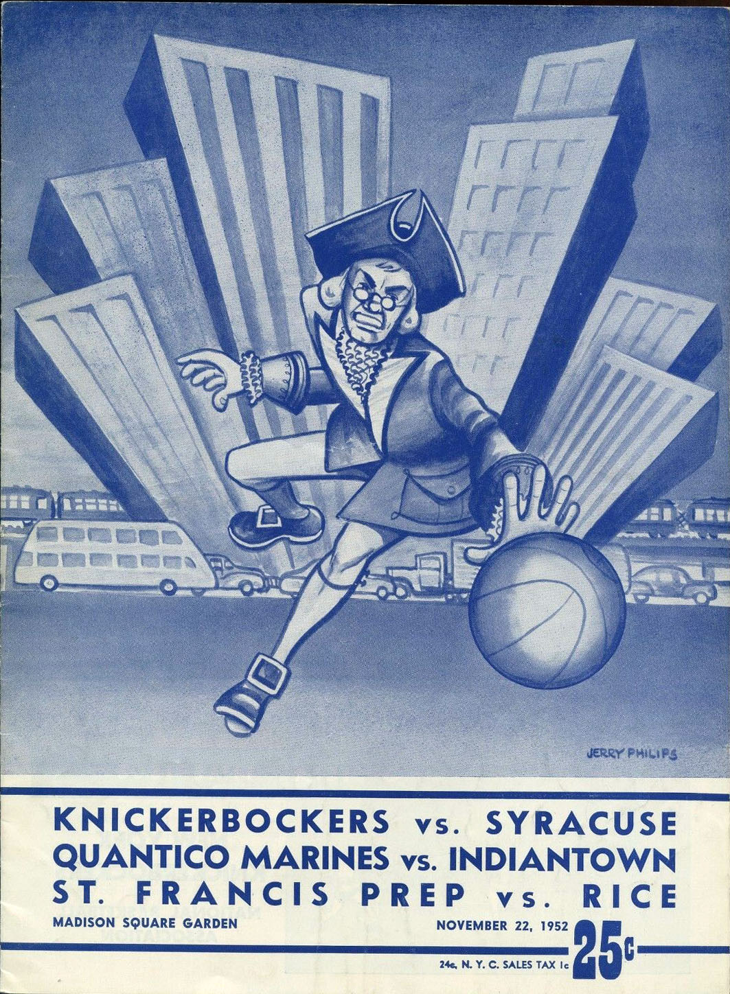 1952-53 New York Knicks program