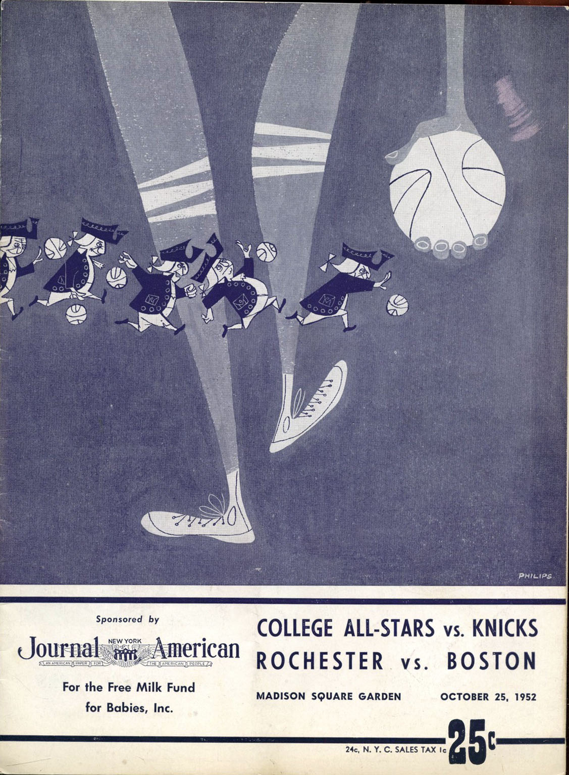1952-53 New York Knicks program