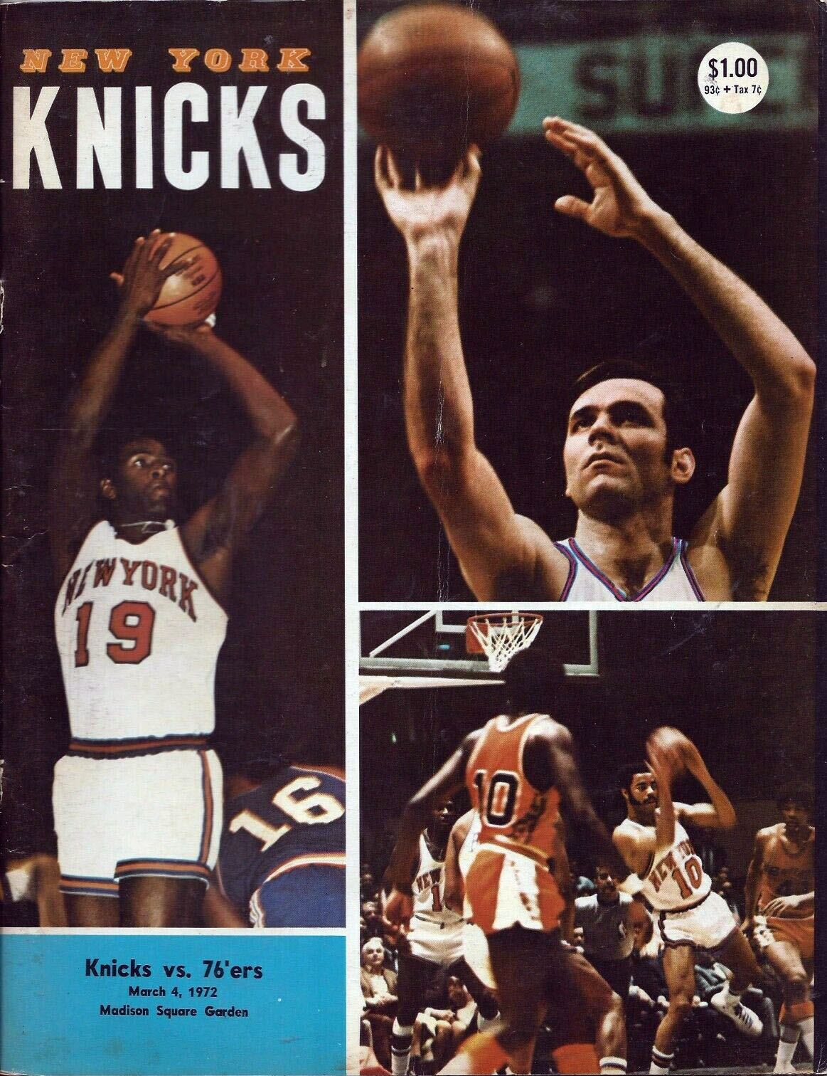 1971-72 New York Knicks program