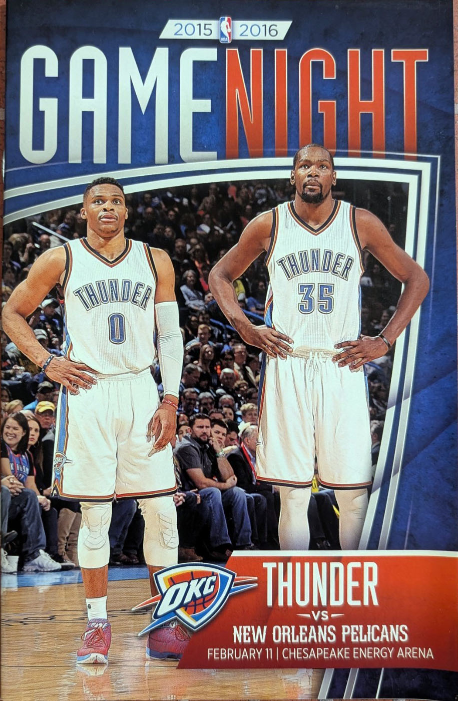 2015-16 Oklahoma City Thunder program