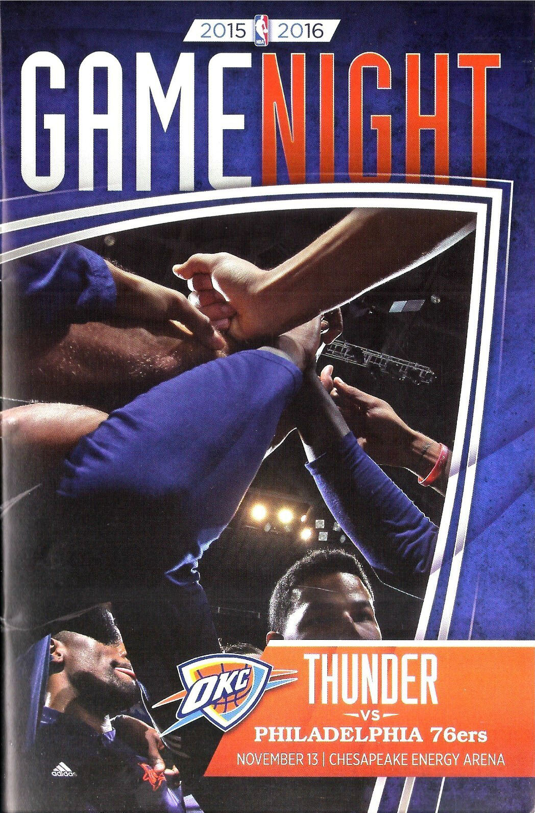2015-16 Oklahoma City Thunder program