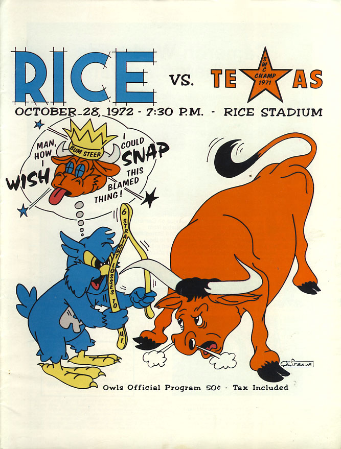 Rice Owls vs. Texas Longhorns (October 28, 1972)