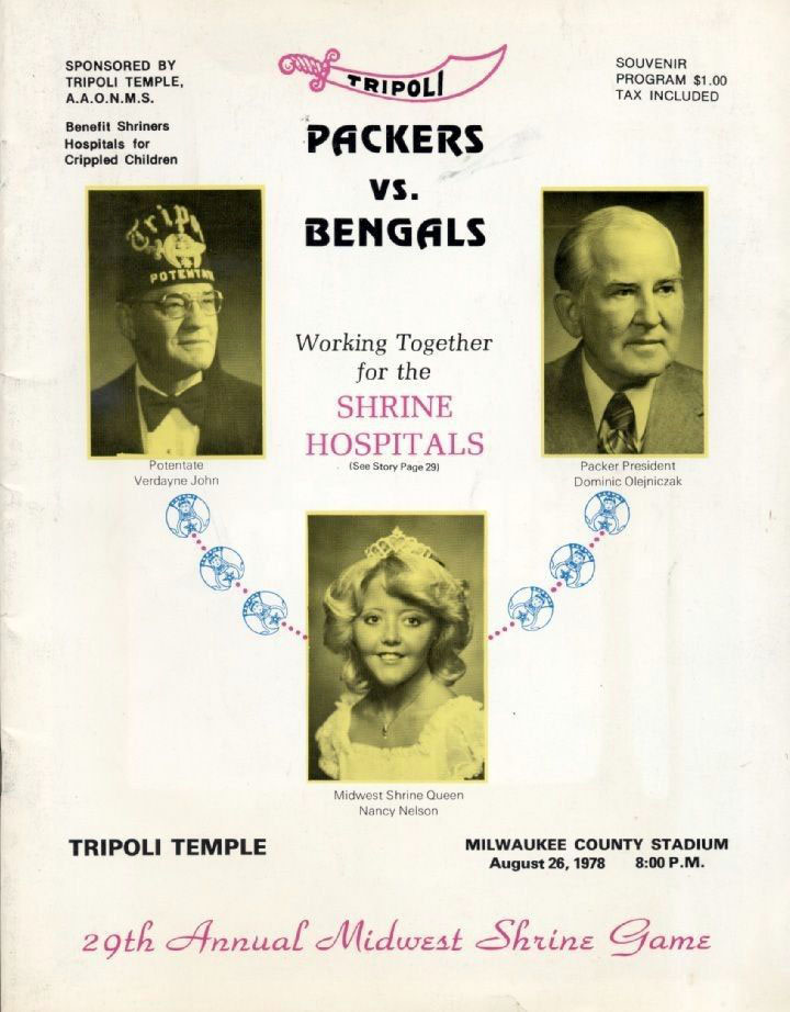 Green Bay Packers vs. Cincinnati Bengals (August 26, 1978)