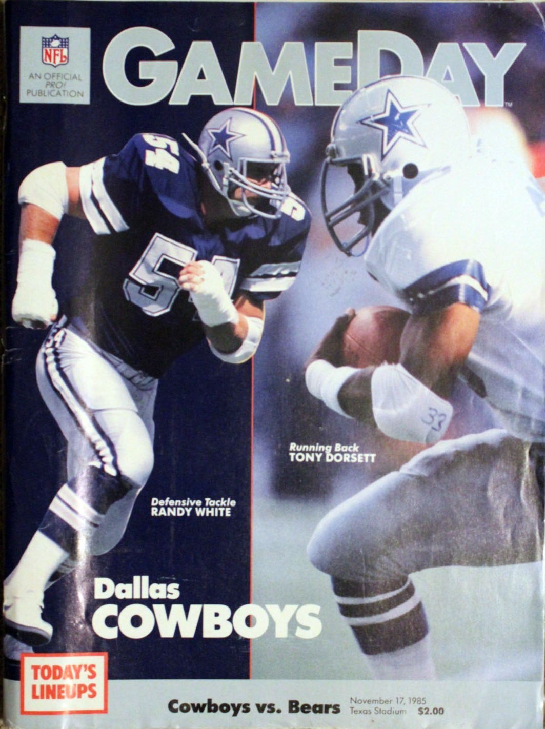Dallas Cowboys vs. Chicago Bears (November 17, 1985)