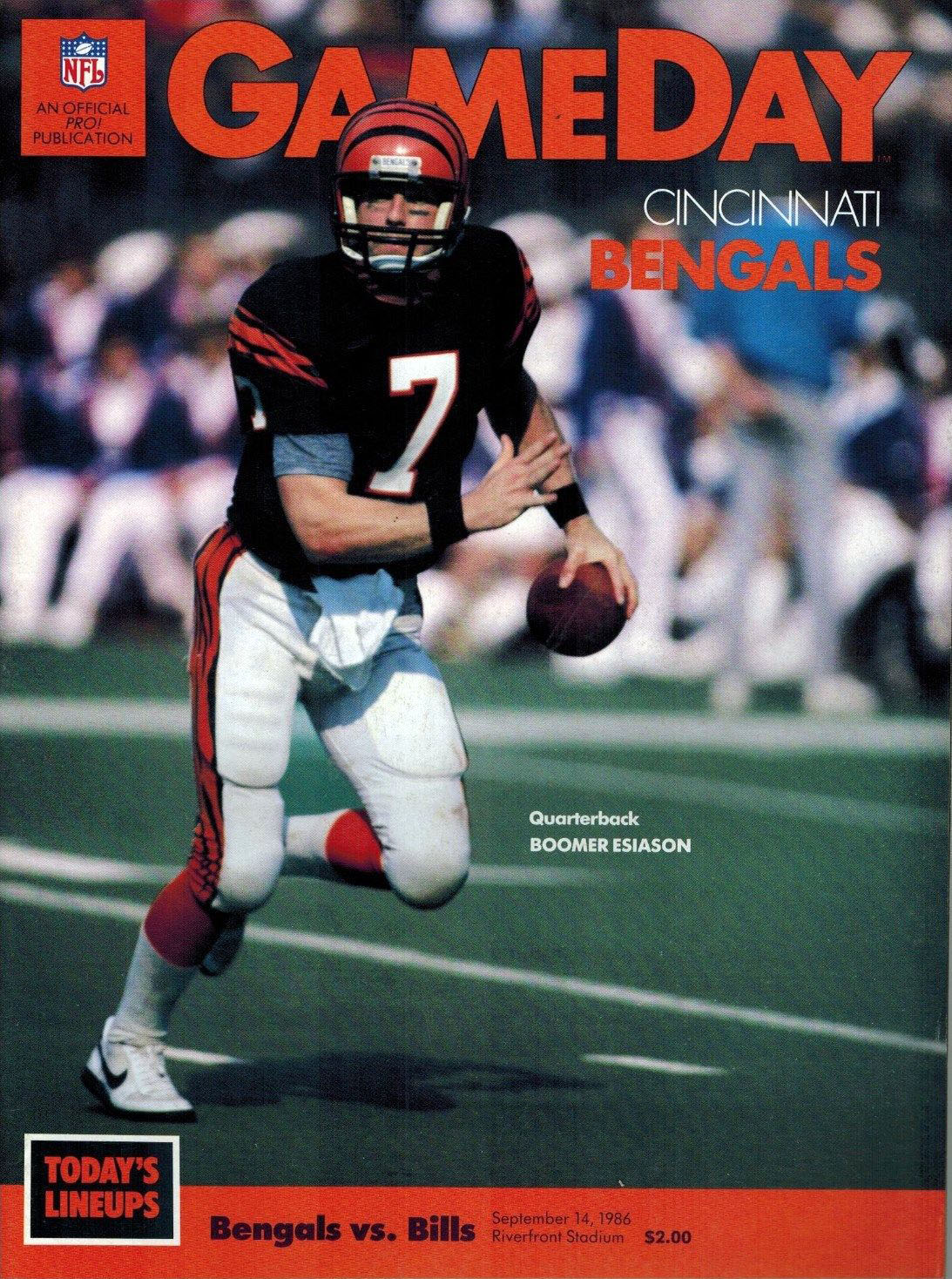 Cincinnati Bengals vs. Buffalo Bills (September 14, 1986)