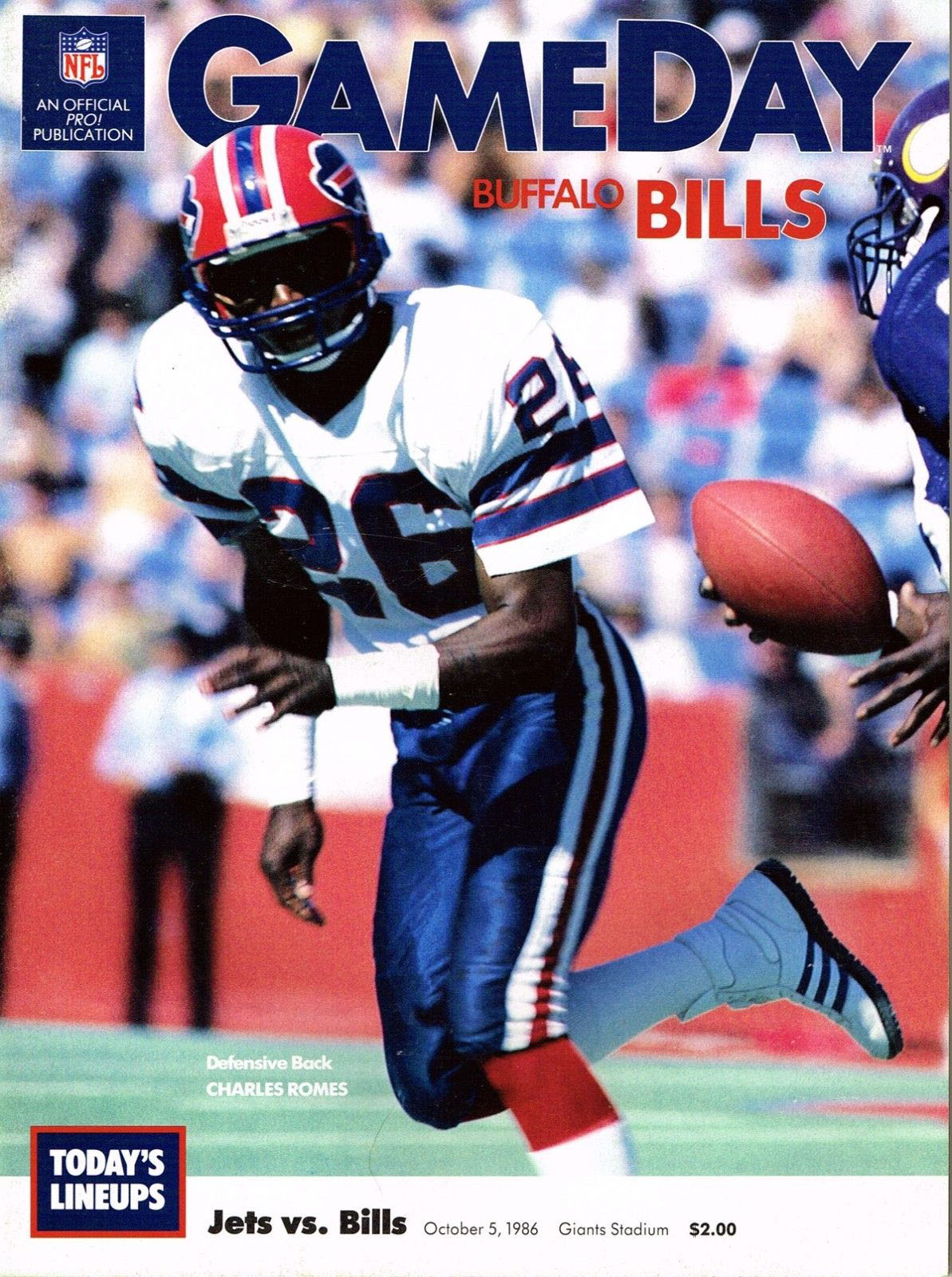 New York Jets vs. Buffalo Bills (October 5, 1986)