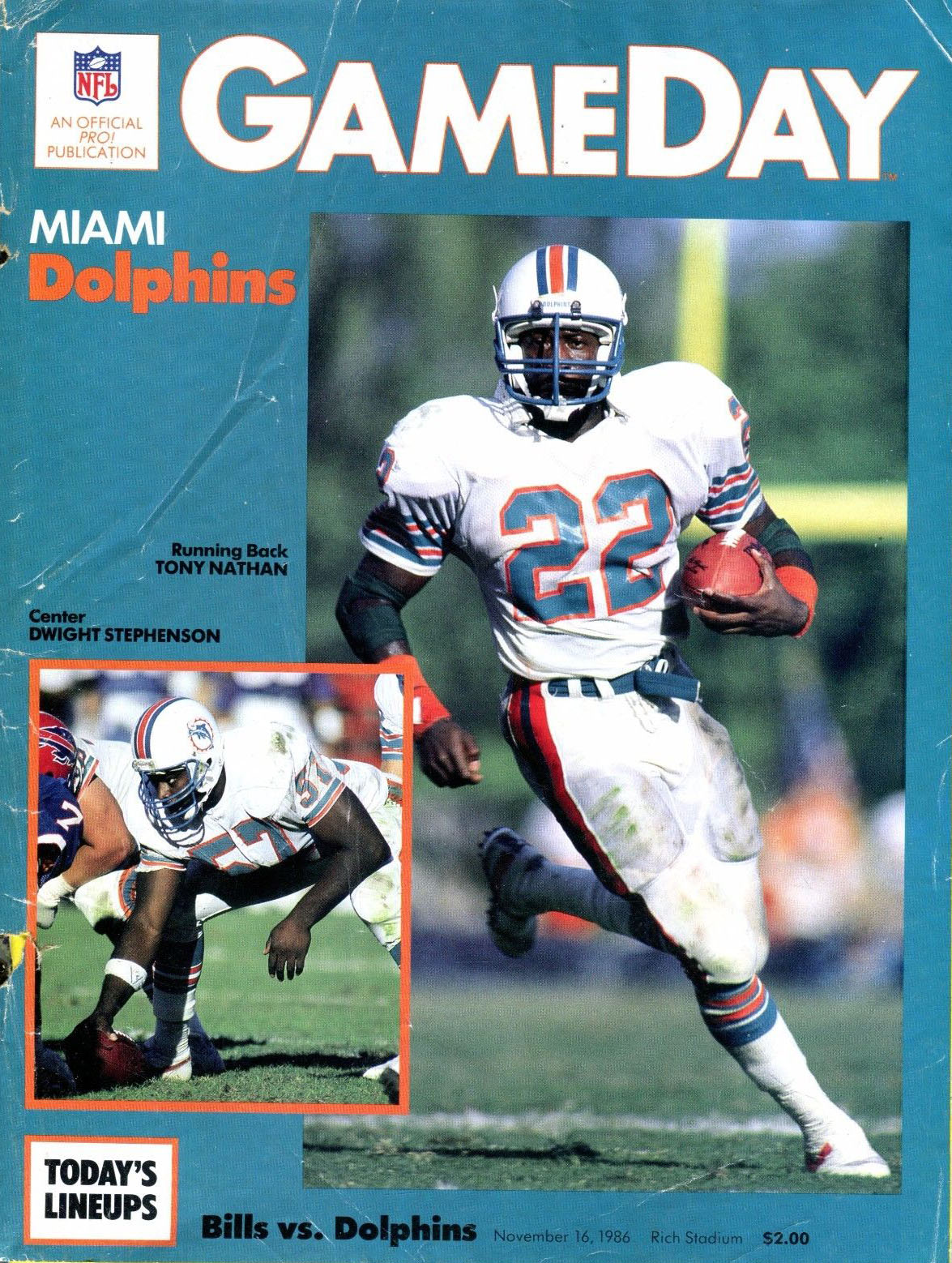 Miami Dolphins vs. Buffalo Bills (November 16, 1986)
