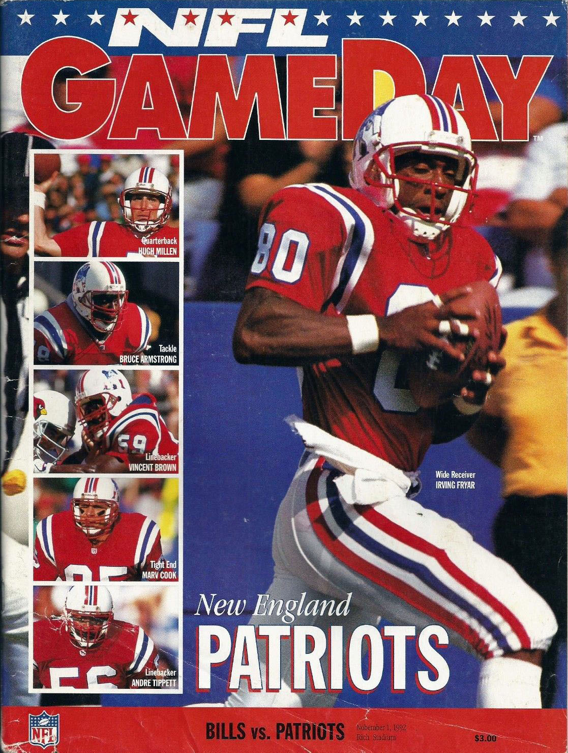 Buffalo Bills vs. New England Patriots (November 1, 1992)