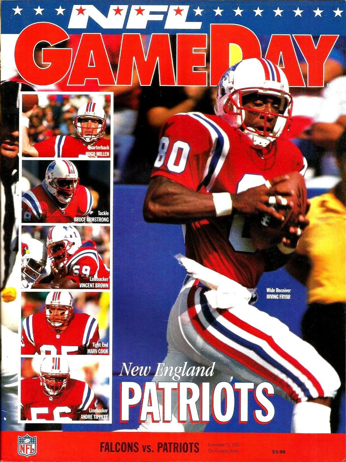 Atlanta Falcons vs. New England Patriots (November 29, 1992)