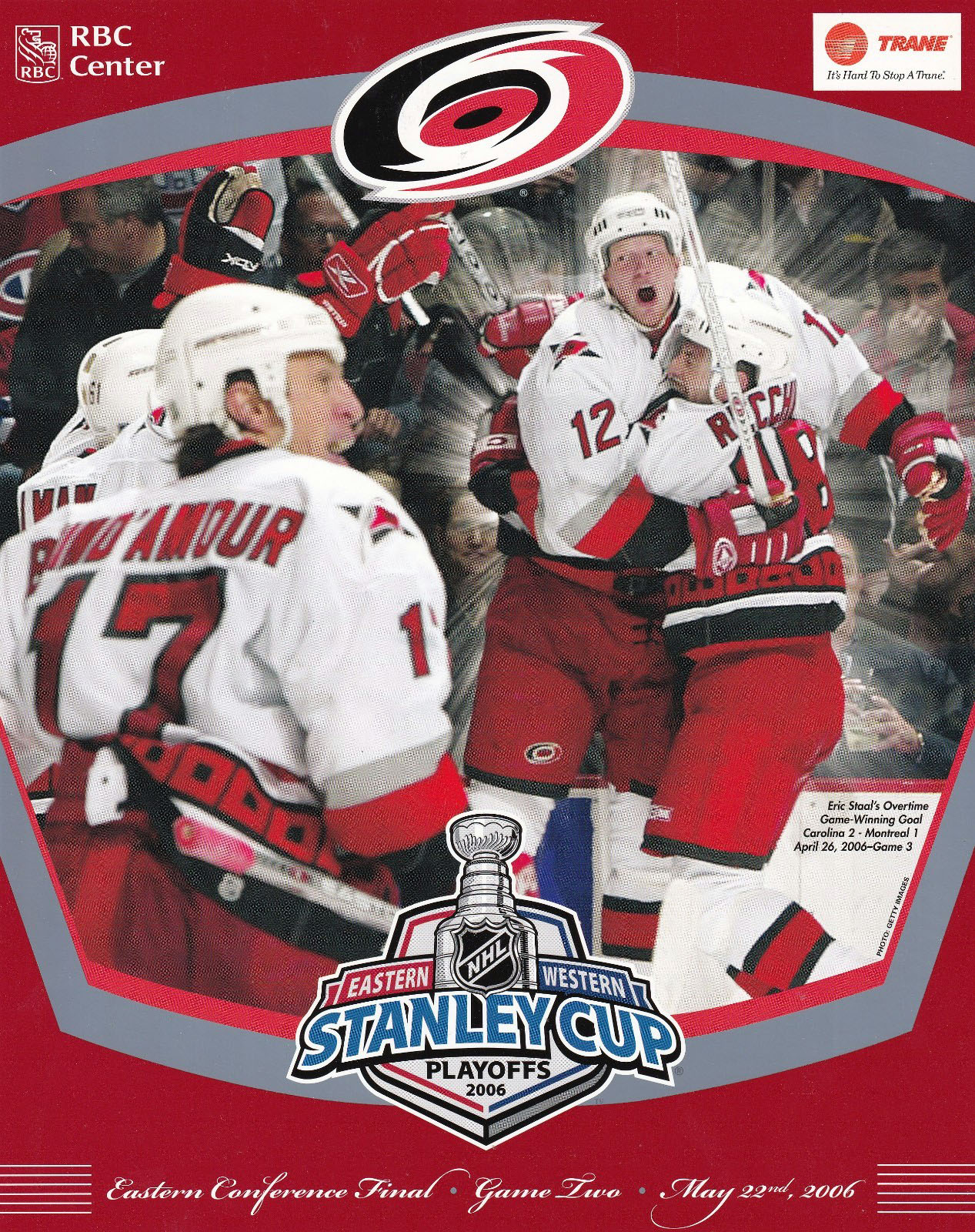 2006 Carolina Hurricanes playoff program