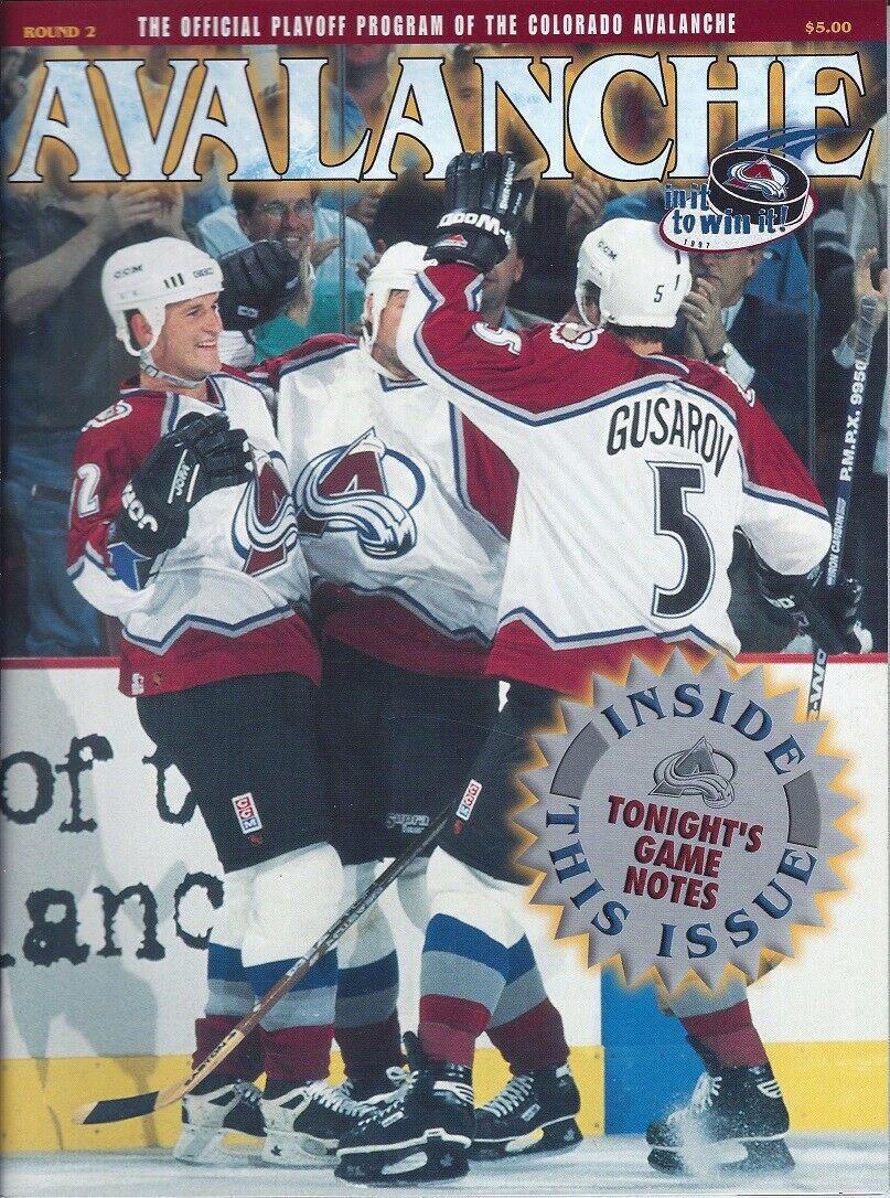 1997 Colorado Avalanche playoff program