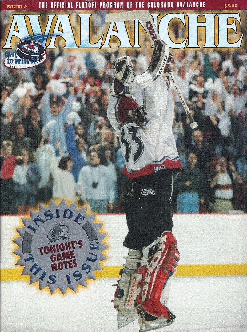 1997 Colorado Avalanche playoff program