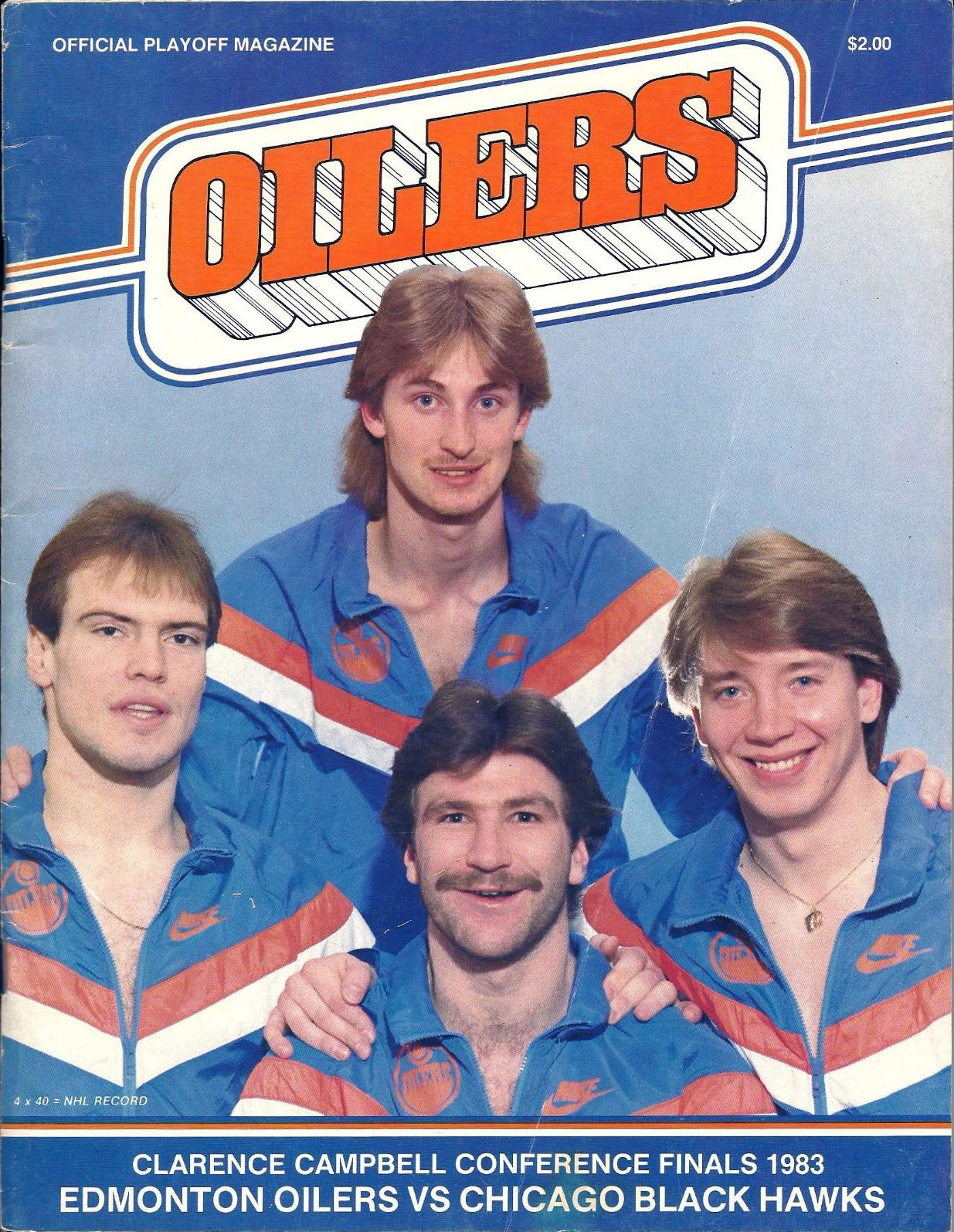 1983 Edmonton Oilers playoff program