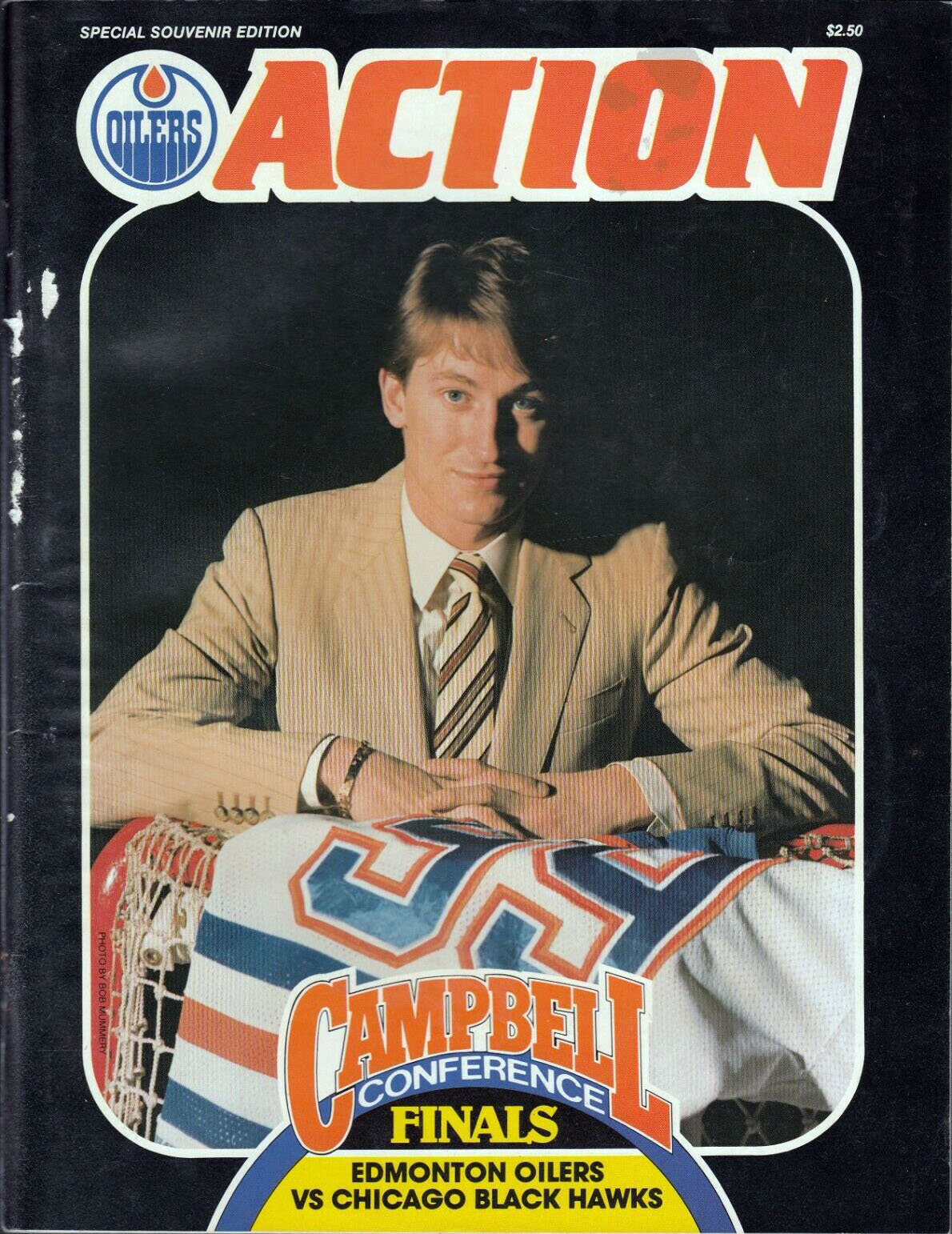 1985 Edmonton Oilers playoff program