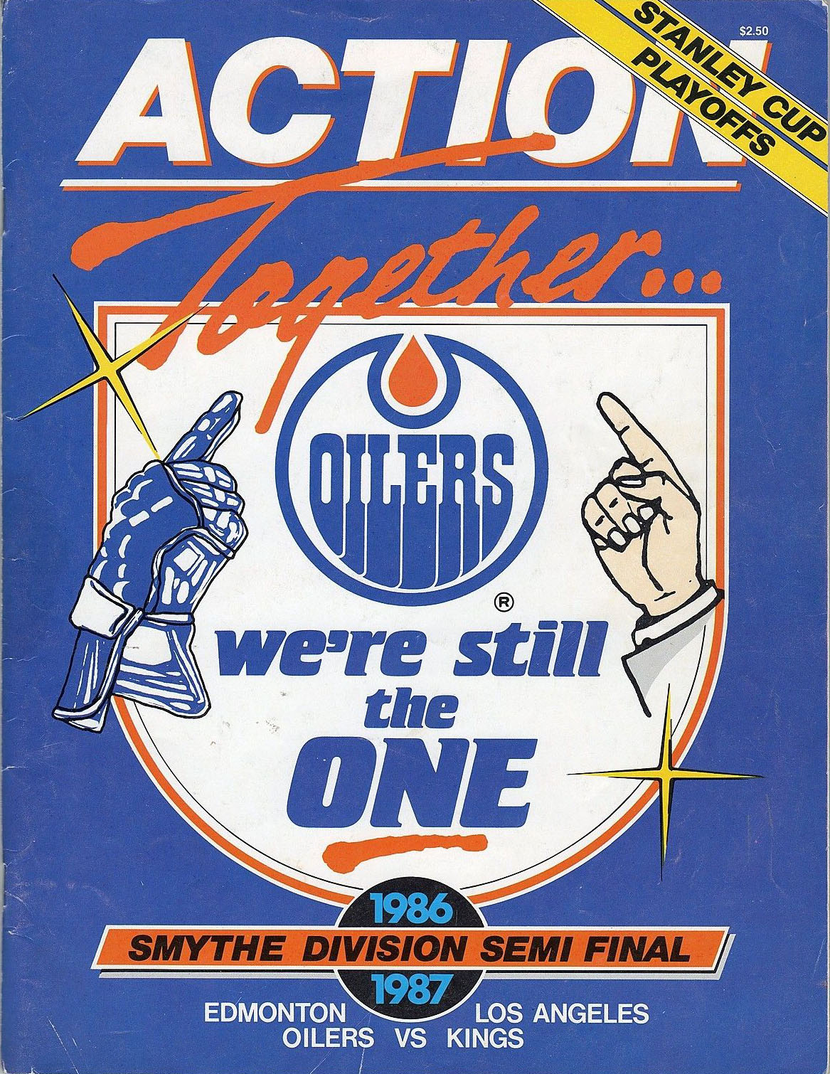1987 Edmonton Oilers playoff program